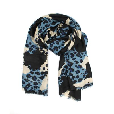 Sciarpa leggera con stampa leopardata – Furtive