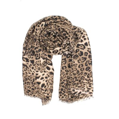 Bufanda con estampado de leopardo – Serie Jungla Urbana