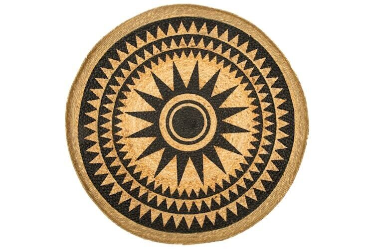 Wanddekoration Formentera schwarz dia 70