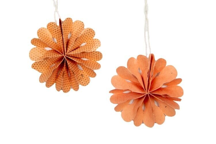 Dekorationsrosette XS nude 2er Set