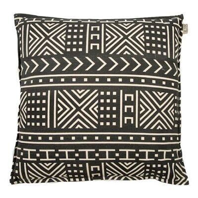 Cushion Mila black/off white 50x50