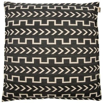 Cushion Emma black/off white 60x60