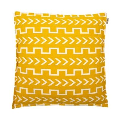 Cushion Emma ocher/off white 45x45