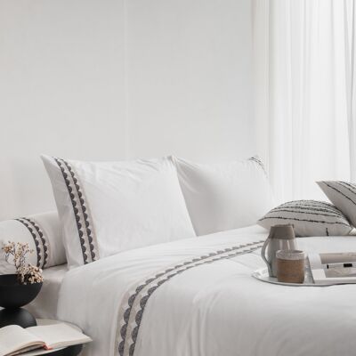 Shiloh Neutrals Duvet Cover made from 100% long staple cotton percale