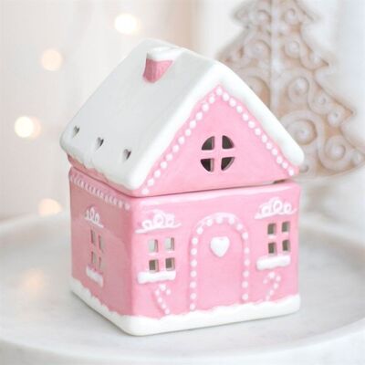 Pink gingerbread house