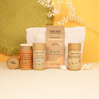 Summer Essentials - 3-piece kit: sunscreen, after-sun, mosquito repellent