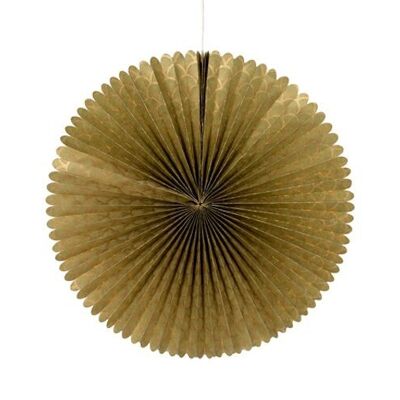 Decoration Rosette Emily XL olive golden pattern