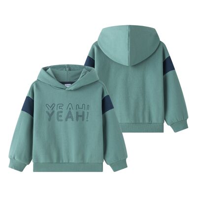 Sweat-shirt à manches longues en polaire brossée pour garçon en hiver JBI65237