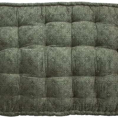 Velvet Pallet Cushion Violetta dark forest 120x80
