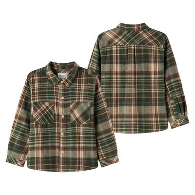 Chemise en flanelle à manches longues pour garçon JBI95202