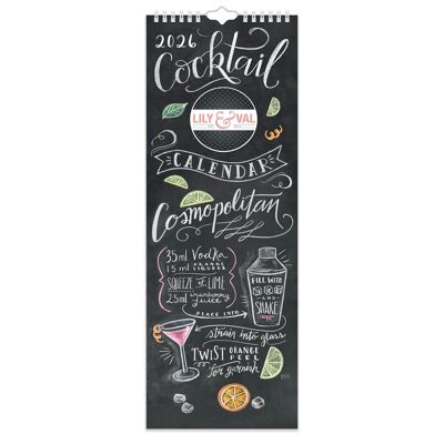 Calendario Slim 2026 di Lily & Val Cocktails