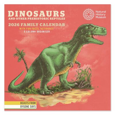 Calendario NHM Kids Dinosaurs Square Family 2026