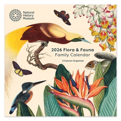 Calendario NHM Flora & Fauna Square Family 2026
