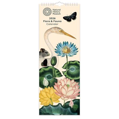 Calendario NHM Flora & Fauna Slim 2026