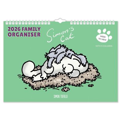 Calendrier familial A4 2026 de Simon's Cat