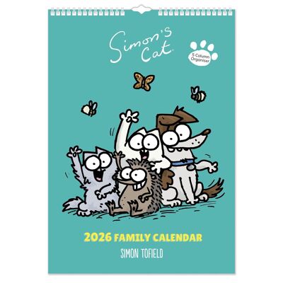 Calendrier familial A3 2026 de Simon's Cat