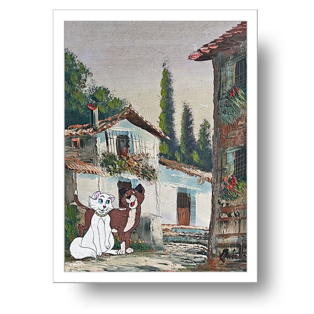 Stampa di coppia di gatti