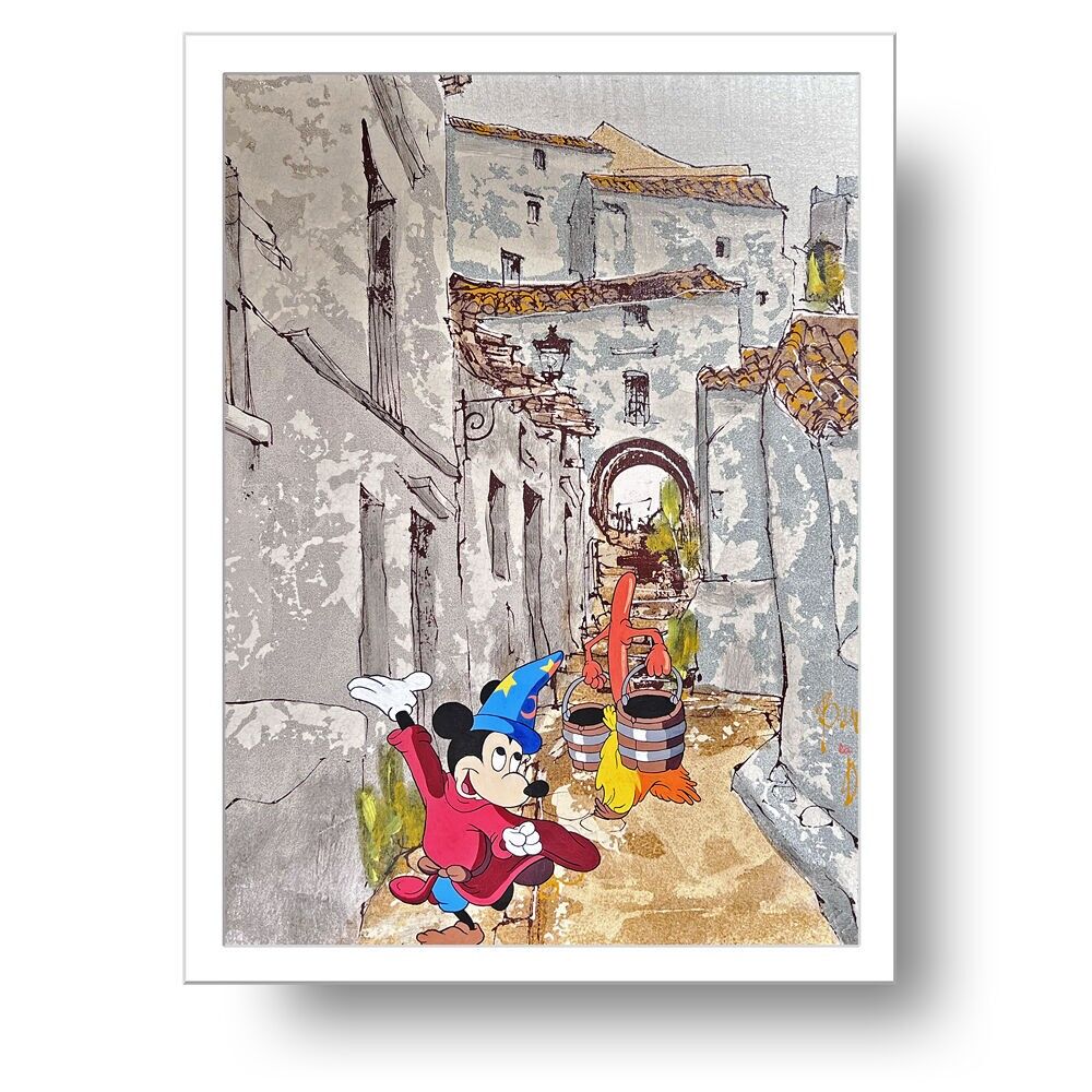 Stampa fantasy di scopa d'acqua