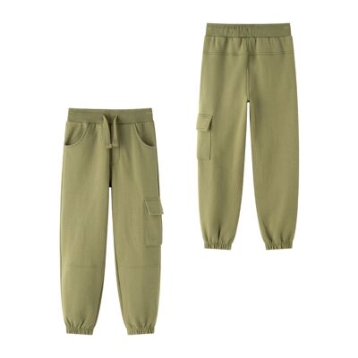 Pantalon de jogging en polaire brossée pour garçon JBI65264