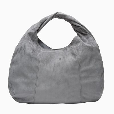 relove - Grey Suede Eva Hobo Tote Bag