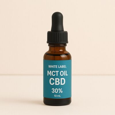 White Label CBD Oil 30% – 10mL | EU-Compliant | MCT Oil Carrier