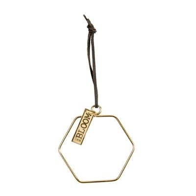 Decoration Hexagon S antique gold