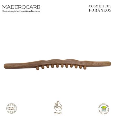 MASSAGGIATORE CORPO | TERAPIA DEL LEGNO | BARRA PER MASSAGGIO A 11 PUNTI (59 x 3 cm)