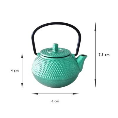 Théière en fonte verte 100 ml