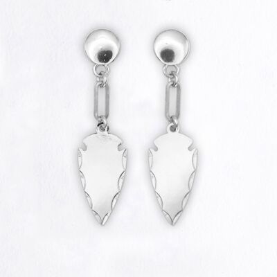 Boucles d'oreilles pointe de flèche Argent