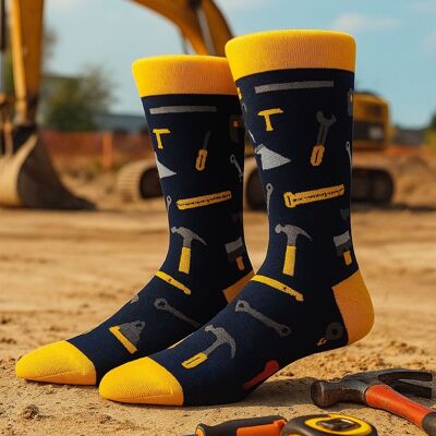 Chaussettes de construction en coton biologique
