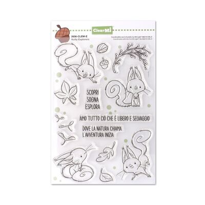 Timbri en polymère transparent Nutty Explorers