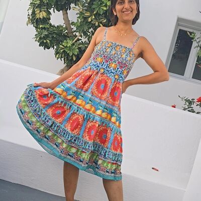 Santorini Tropical Dress