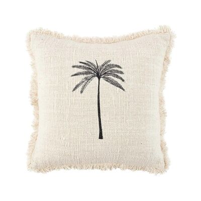 Funda de cojín Gili Palm - Negro natural