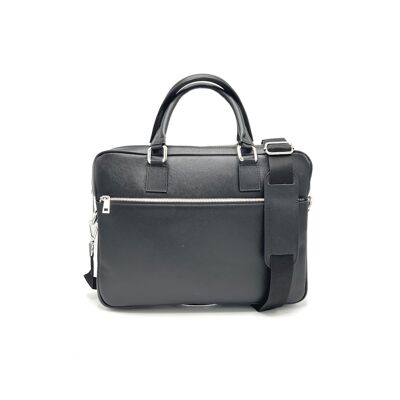 Bolso de oficina para hombre en piel saffiano, fabricado en Italia, art.112632