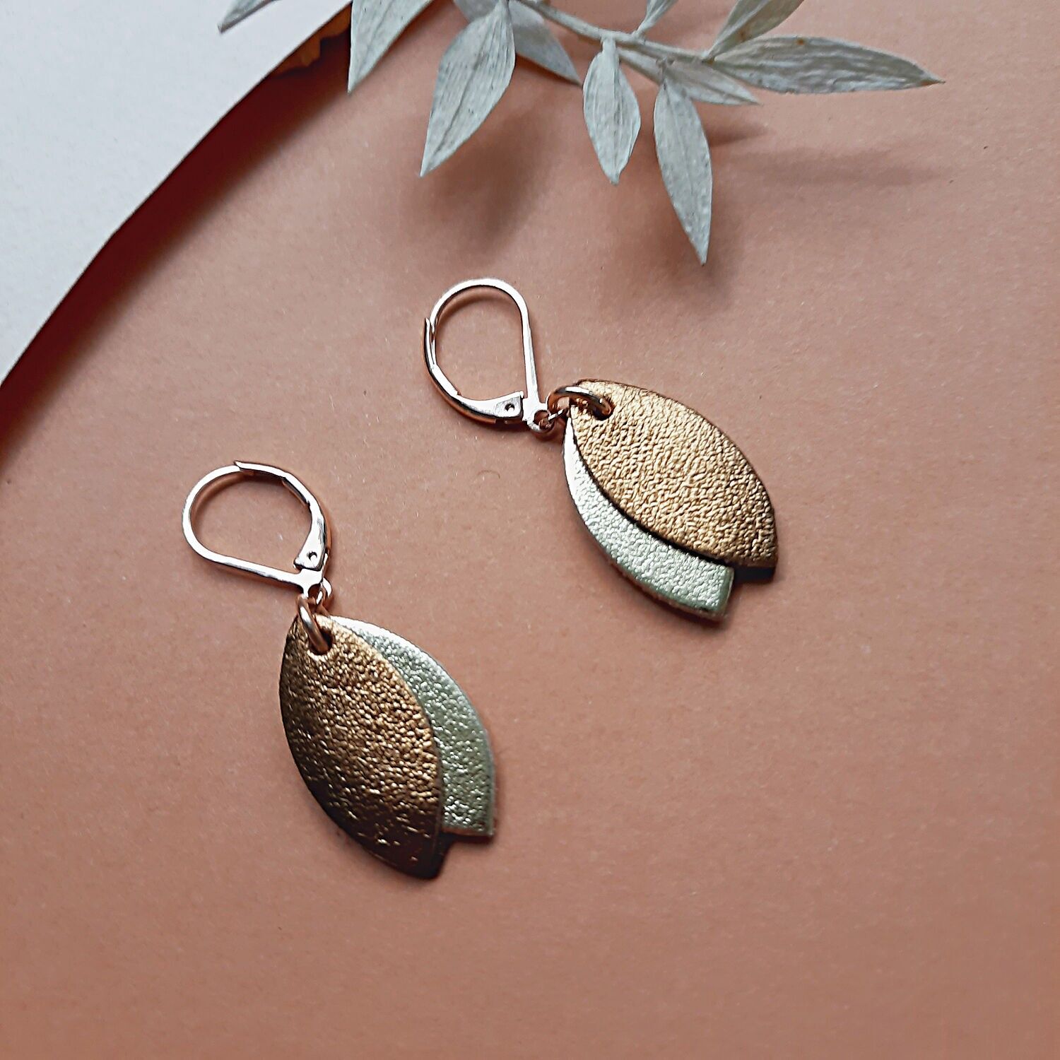 Pendientes colgantes de champán LES LOULOUS