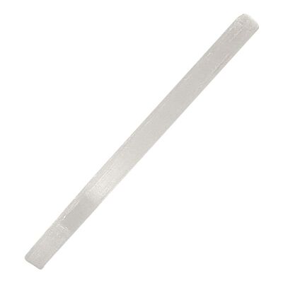 Baguette de sélénite, bâton plat, 35 cm