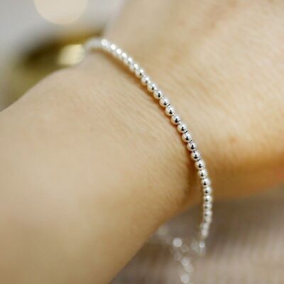 925 silver bracelet - 3mm pearls