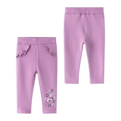 Jegging bébé fille avec détail fleur brodée BGI65512