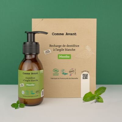 Dentifricio alla menta biologica