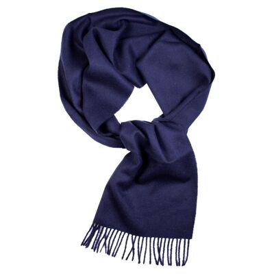 Alpaca wool navy blue scarf