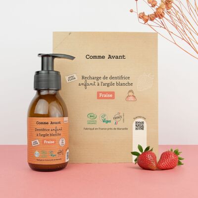 Dentifrice bio enfant à la fraise 🍓