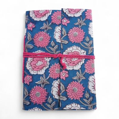 Carnet recouvert de tissu imprimé "Joy"