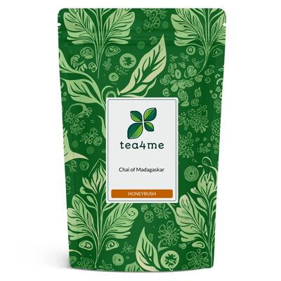 tea4me Chai of Madagascar Green Honeybush tea from South Africa with vanilla-orange flavor