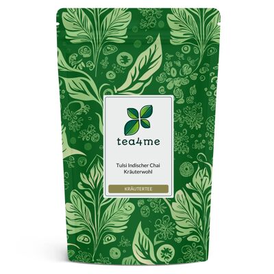 Té de hierbas tea4me Tulsi Indian Chai Herbal Wellbeing con sabor a jengibre y canela