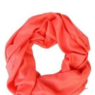 Alpaca Royal wool and silk coral shawl