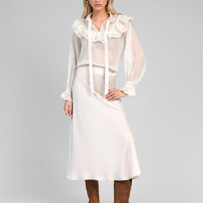 JANIALA vanilla MIDI SKIRT