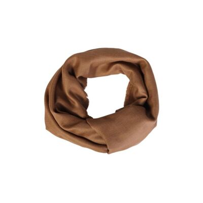 Alpaca wool and silk light chocolate shawl