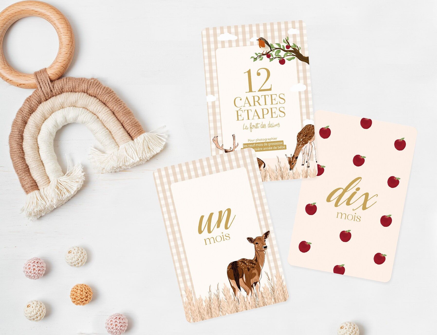 Baby Milestone Cards - The Deer Forest