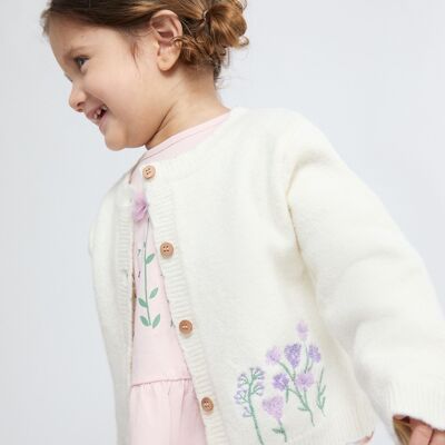Chaqueta jersey tricot tacto para bebe niña BGI85517