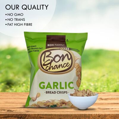Bon Chance con mix di spezie al formaggio e aglio, crostini di pane - Snack da condividere con gli amici - Confezione da 240 g